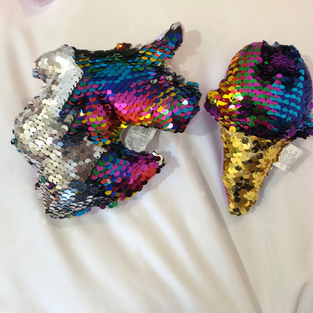 Sequin flip mini unicorn and ice cream